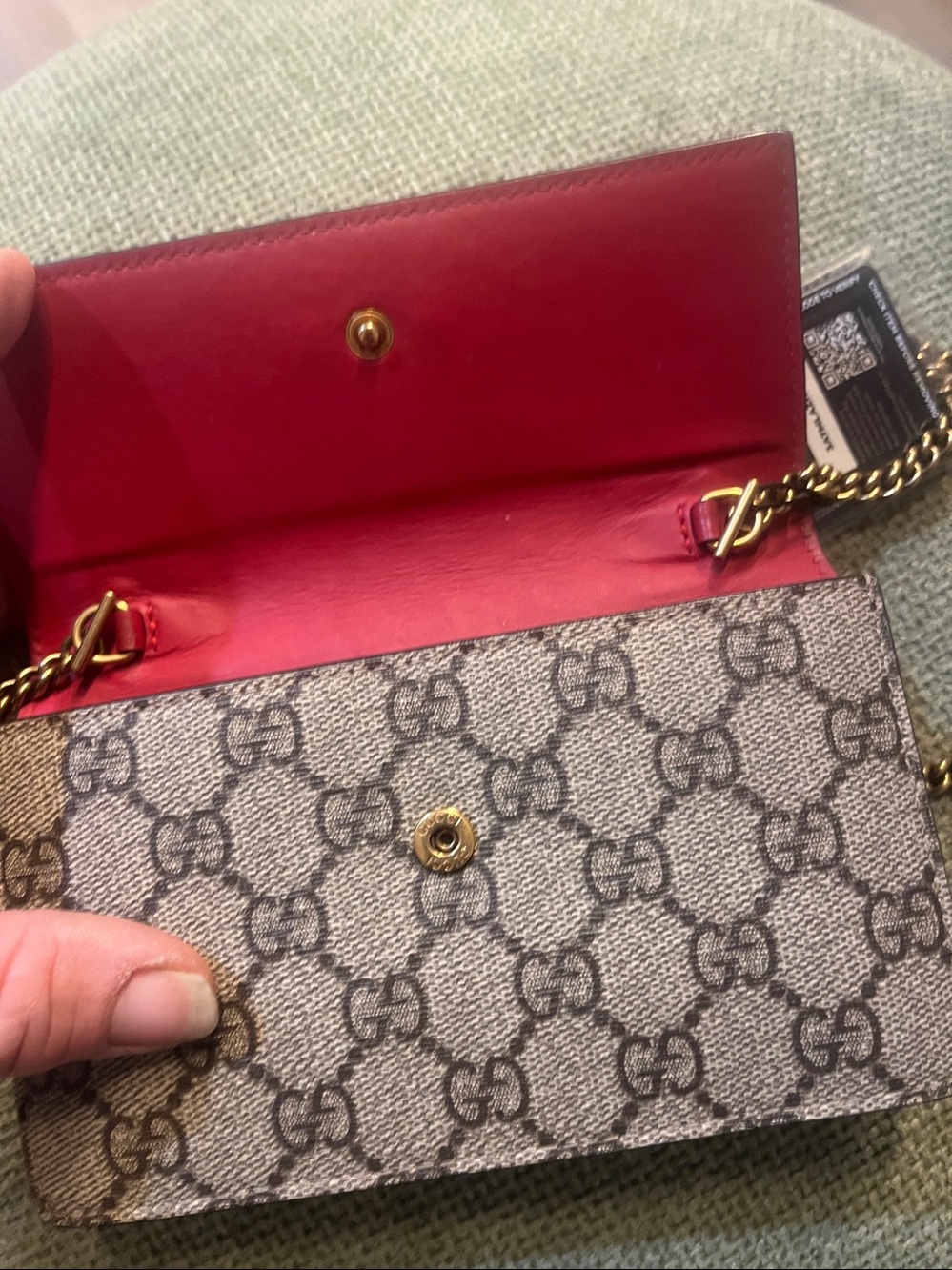 🍒 WOC Gucci Cherries 🍒
PVC Coated Canvas w/ COA
like NEW - Picture 12 of 14